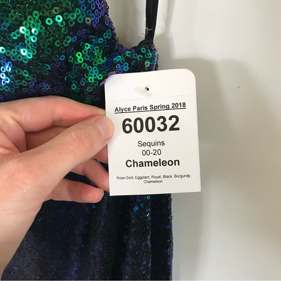 Alyce Paris 60032 Sequin Prom Dress Chameleon 2 - Picture 10 of 14
